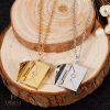 collier enveloppe "i love you" personnalisé