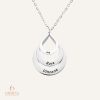 collier trois gouttes d'eau à personnaliser