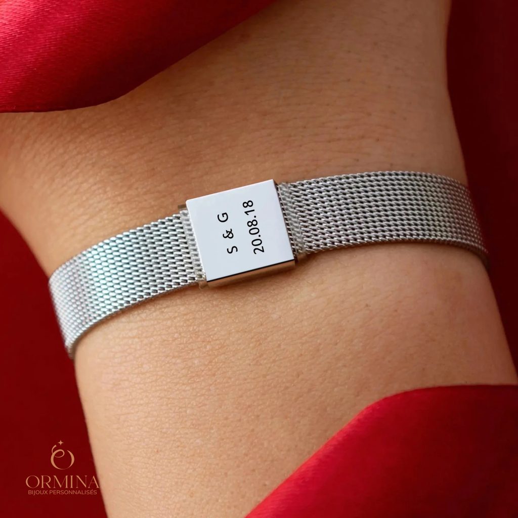 bracelet personnalisé initiales