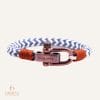 bracelet marinière personnalisé cordon tissé pour homme