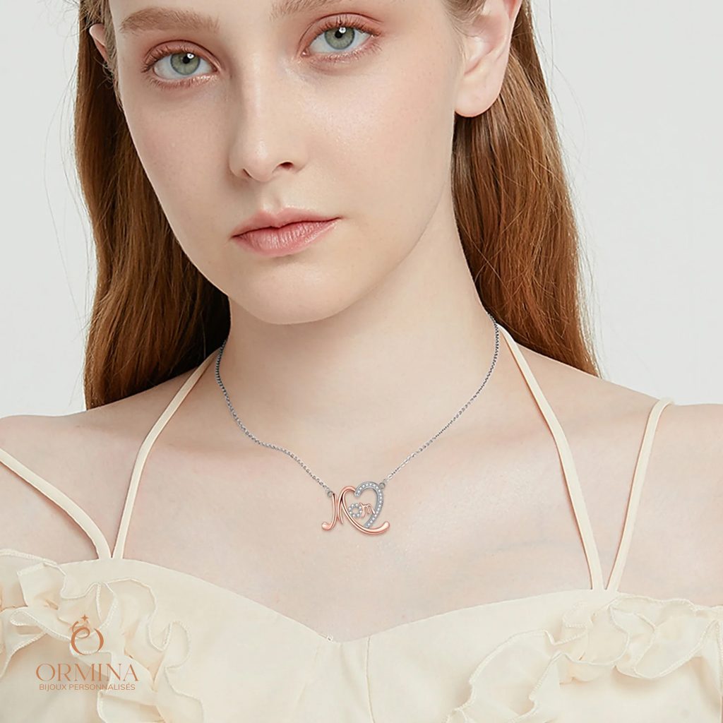 collier "mom" pour maman - argent s925