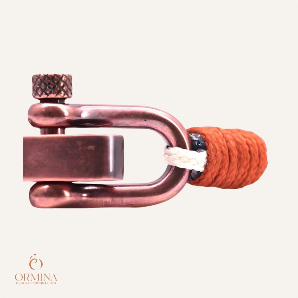 bracelet marinière personnalisé cordon tissé pour homme