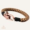bracelet marinière personnalisé cordon tissé pour homme